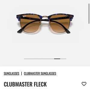 Ray Ban Clubmaster Fleck Sunglasses